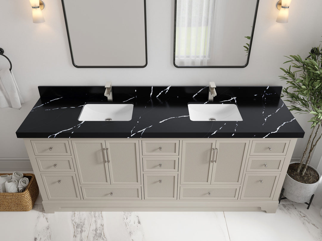 Alys 84 in. W x 22 in. D Double Sink Bathroom Vanity