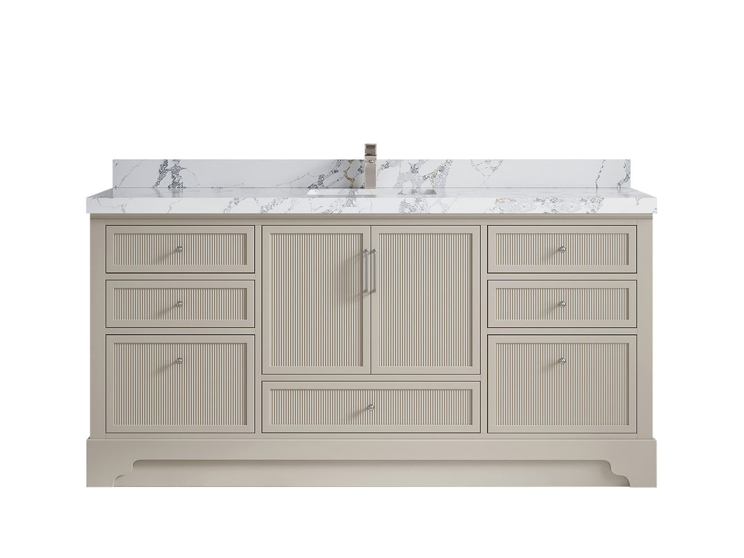 Alys 72 in. W x 22 in. D Single Sink Bathroom Vanity