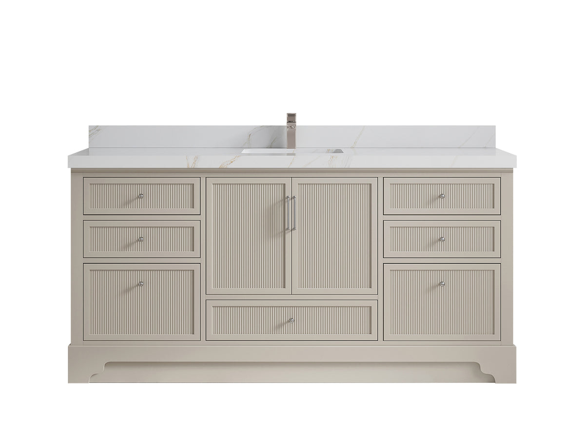 Alys 72 in. W x 22 in. D Single Sink Bathroom Vanity