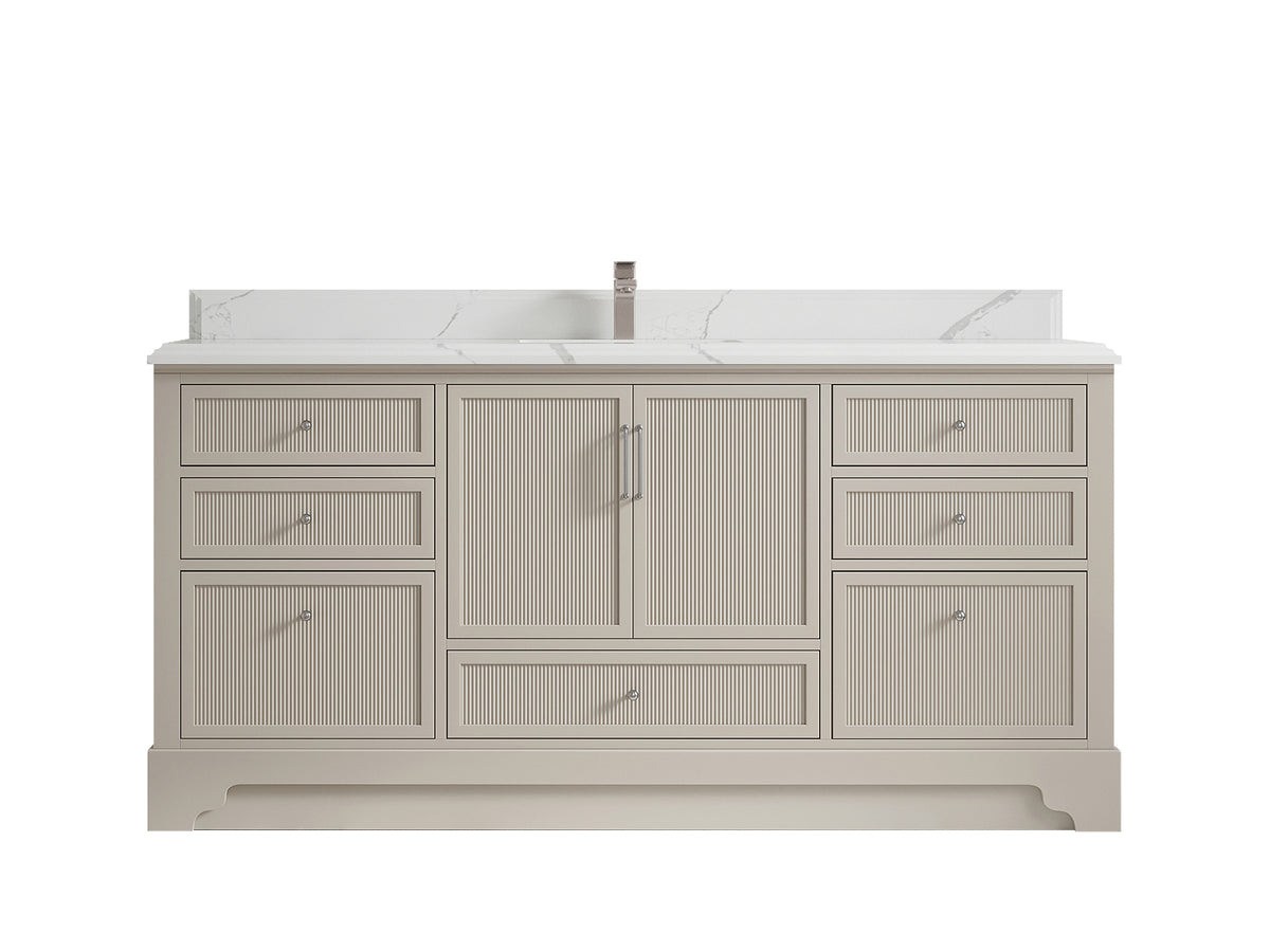 Alys 72 in. W x 22 in. D Single Sink Bathroom Vanity