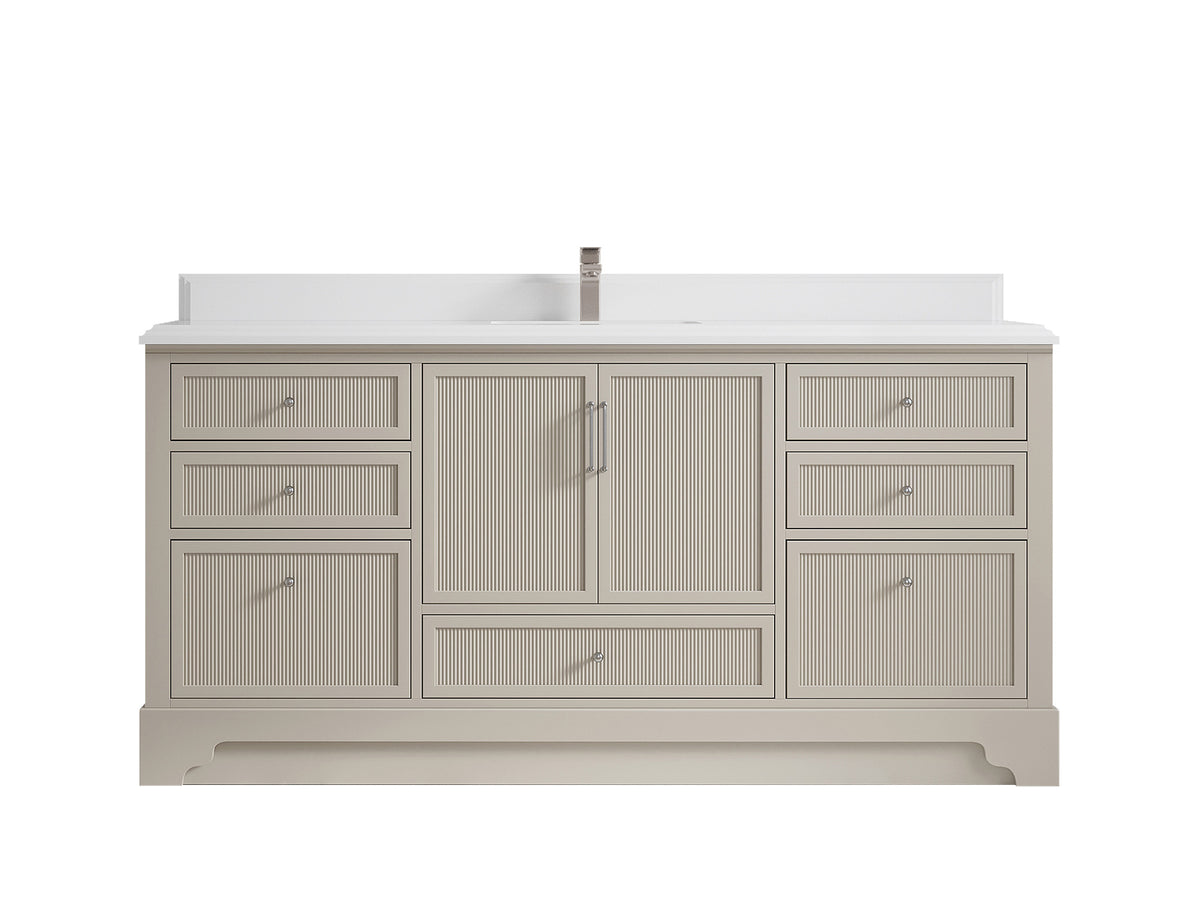 Alys 72 in. W x 22 in. D Single Sink Bathroom Vanity