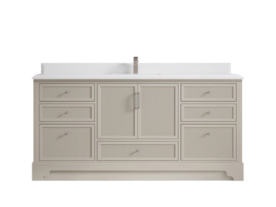 Alys 72 in. W x 22 in. D Single Sink Bathroom Vanity