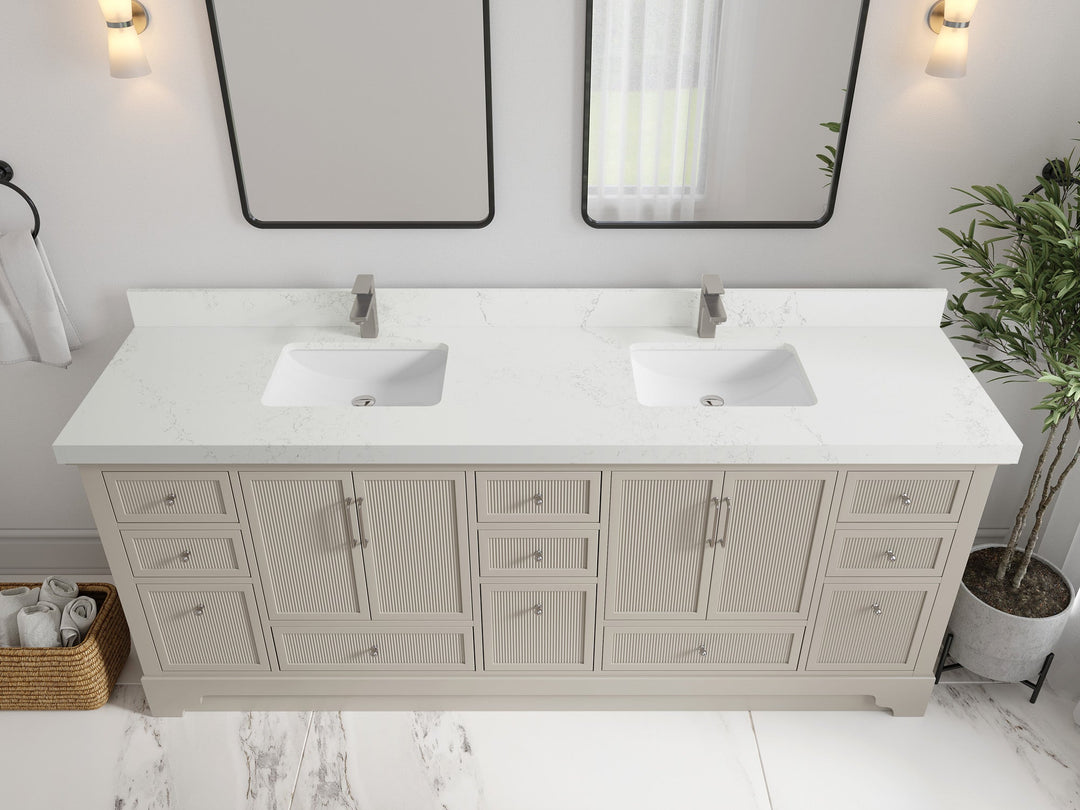 Alys 84 in. W x 22 in. D Double Sink Bathroom Vanity