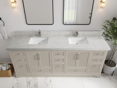 Alys 84 in. W x 22 in. D Double Sink Bathroom Vanity