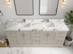 Alys 84 in. W x 22 in. D Double Sink Bathroom Vanity - photo 33