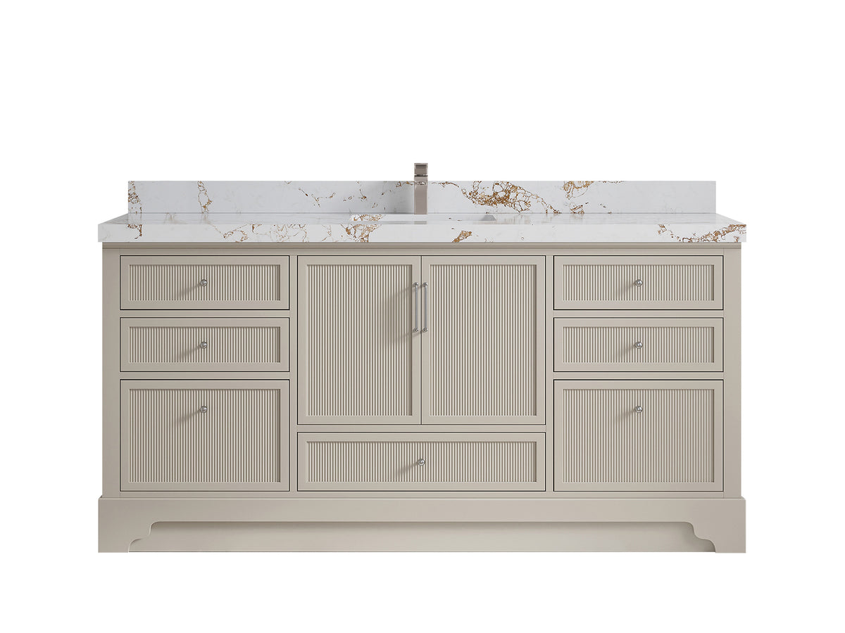 Alys 72 in. W x 22 in. D Single Sink Bathroom Vanity