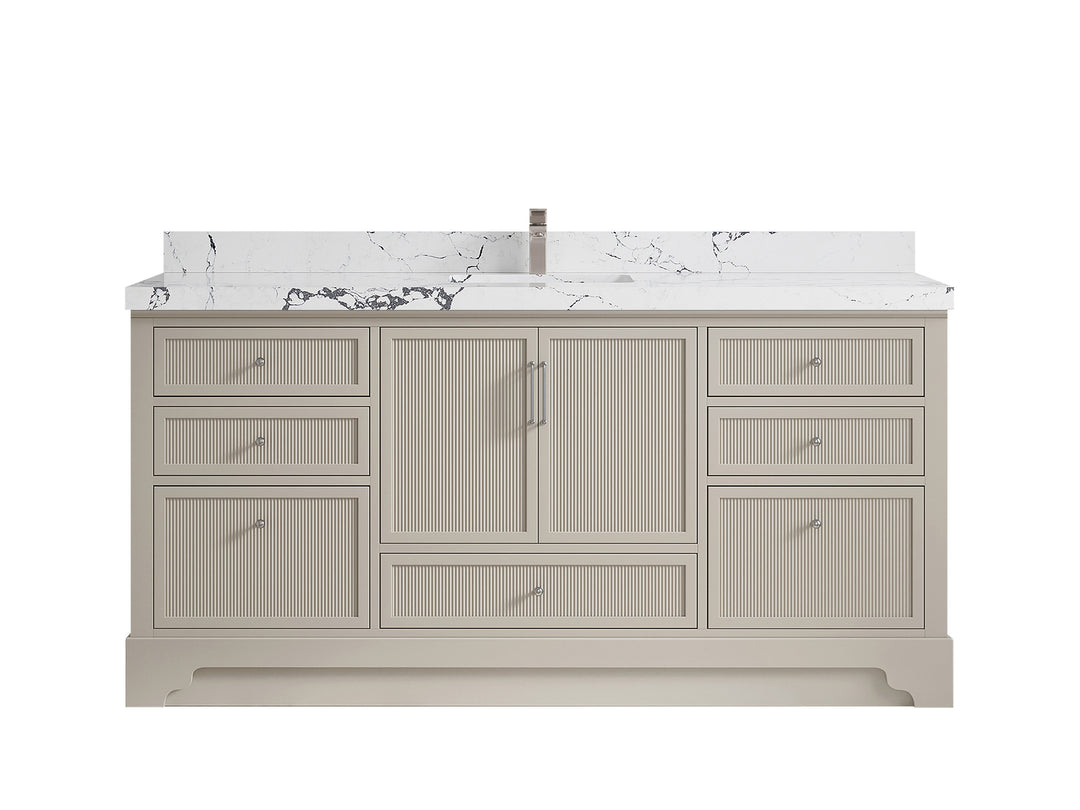 Alys 72 in. W x 22 in. D Single Sink Bathroom Vanity