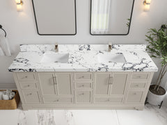 Alys 84 in. W x 22 in. D Double Sink Bathroom Vanity - photo 37