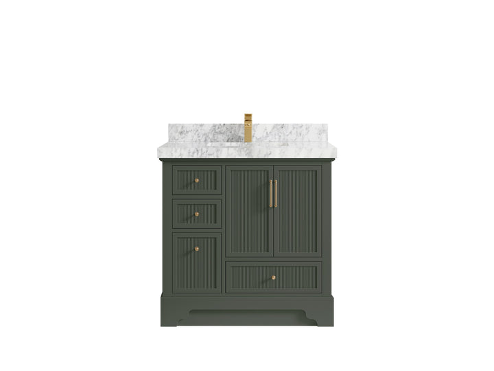 Alys 36 in. W x 22 in. D Center Sink Vanity for Modern Bathrooms - photo 18