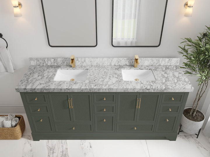 Alys 80 in. W x 22 in. D Double Sink Bathroom Vanity - photo 29