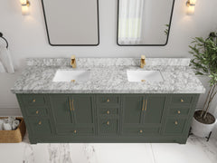 Alys 84 in. W x 22 in. D Double Sink Bathroom Vanity - photo 17
