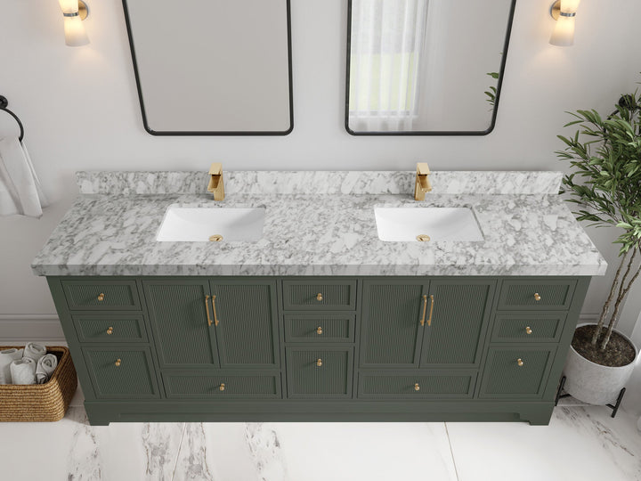 Alys 84 in. W x 22 in. D Double Sink Bathroom Vanity - photo 17