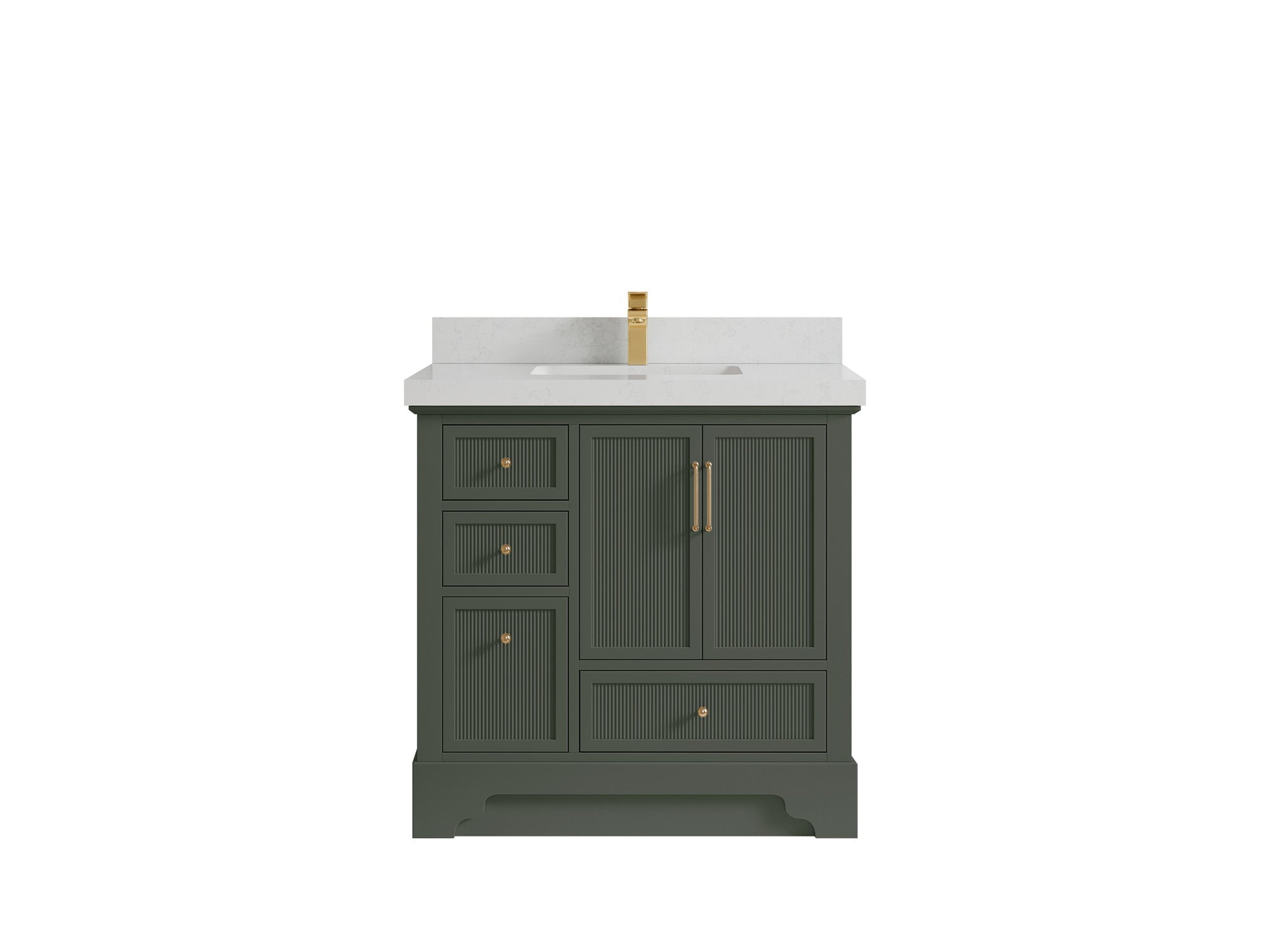 Alys 36 in. W x 22 in. D Center Sink Vanity for Modern Bathrooms