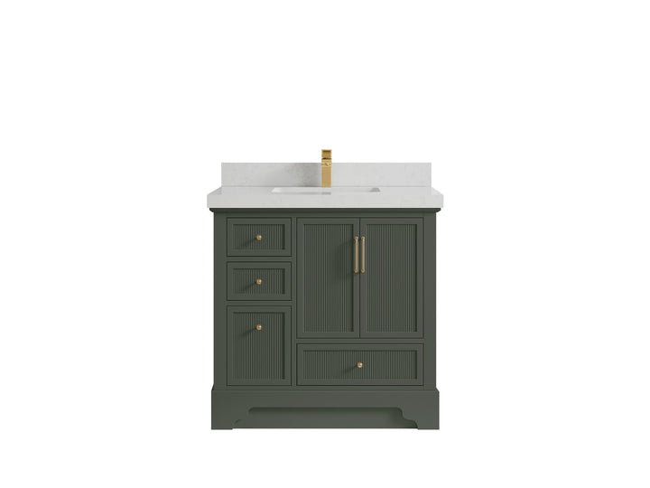 Alys 36 in. W x 22 in. D Center Sink Vanity for Modern Bathrooms - photo 20