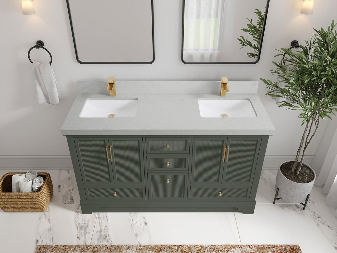 Alys 60 in. W x 22 in. D Double Sink Bathroom Vanity