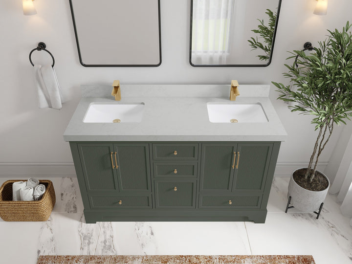 Alys 60 in. W x 22 in. D Double Sink Bathroom Vanity - photo 19