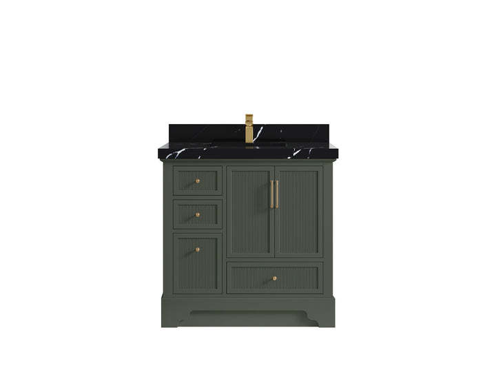Alys 36 in. W x 22 in. D Center Sink Vanity for Modern Bathrooms - photo 30