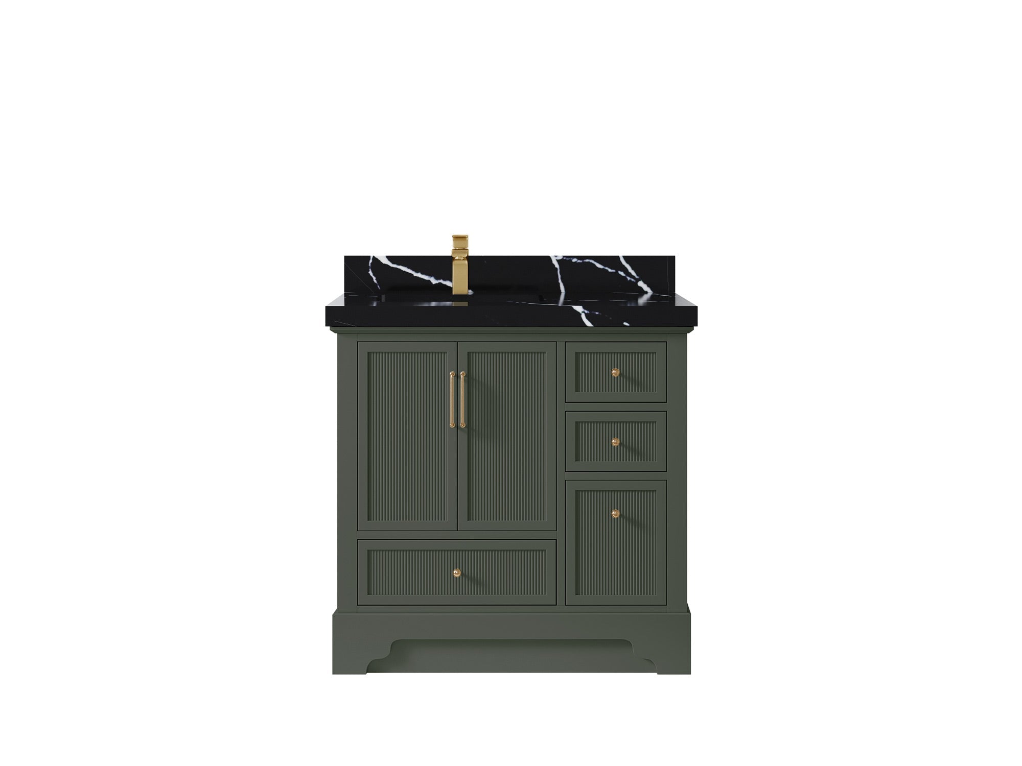 Alys 36 in. W x 22 in. D Left Offset Sink Bathroom Vanity
