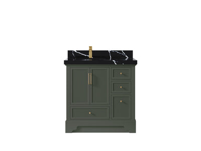 Alys 36 in. W x 22 in. D Left Offset Sink Bathroom Vanity