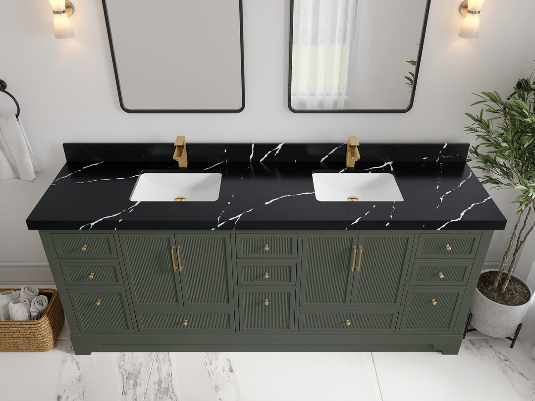 Alys 84 in. W x 22 in. D Double Sink Bathroom Vanity