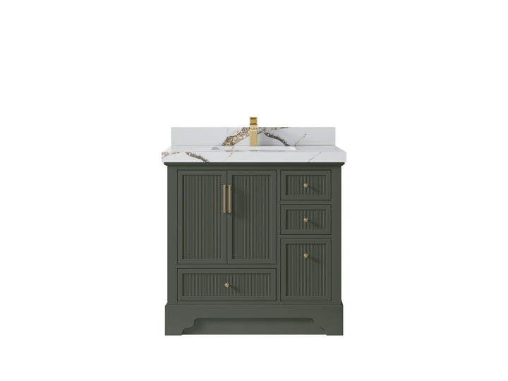 Alys 36 in. W x 22 in. D Center Sink Bathroom Vanity - photo 32