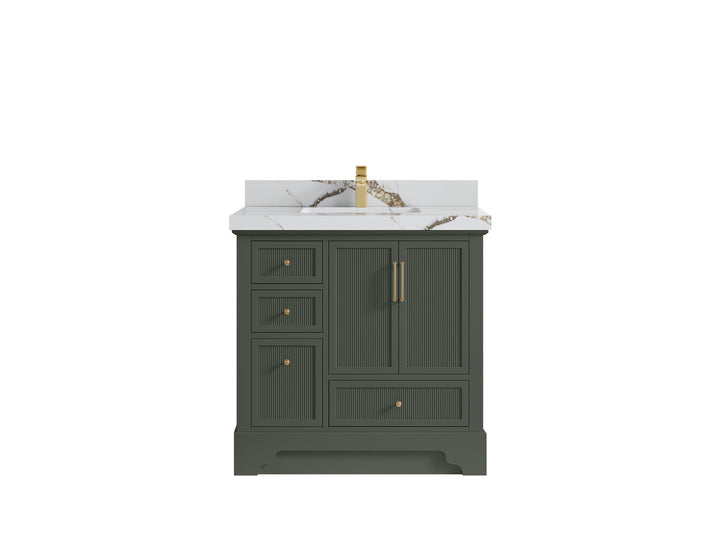 Alys 36 in. W x 22 in. D Center Sink Vanity for Modern Bathrooms - photo 32