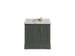 Alys 36 in. W x 22 in. D Right Offset Sink Bathroom Vanity - photo 32