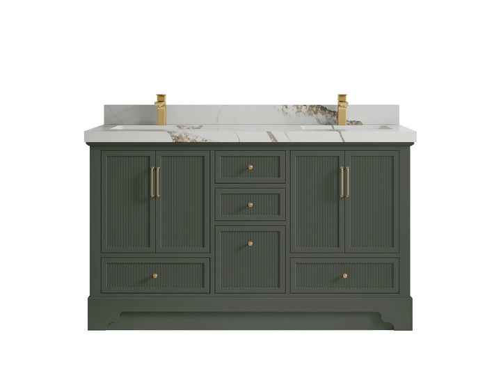 Alys 60 in. W x 22 in. D Double Sink Bathroom Vanity - photo 32