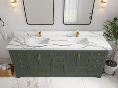 Alys 84 in. W x 22 in. D Double Sink Bathroom Vanity - photo 9