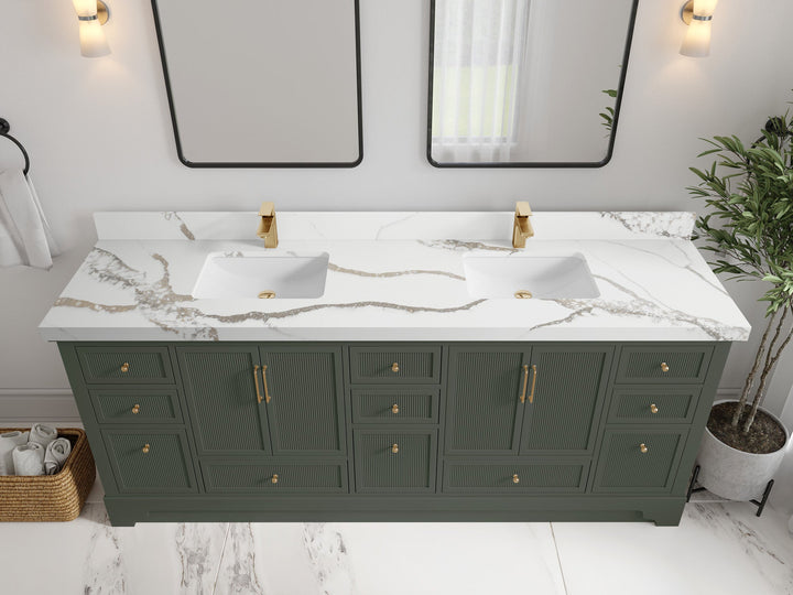 Alys 84 in. W x 22 in. D Double Sink Bathroom Vanity - photo 9