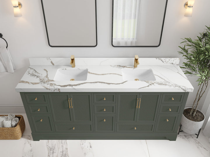 Alys 80 in. W x 22 in. D Double Sink Bathroom Vanity - photo 39