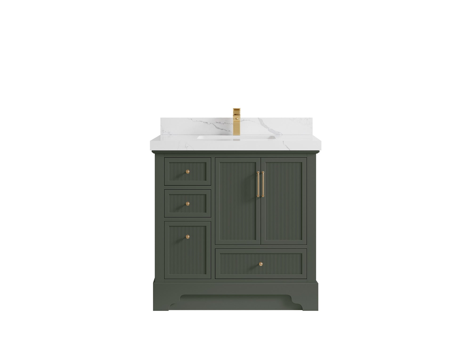 Alys 36 in. W x 22 in. D Center Sink Vanity for Modern Bathrooms