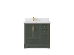 Alys 36 in. W x 22 in. D Left Offset Sink Bathroom Vanity - photo 14