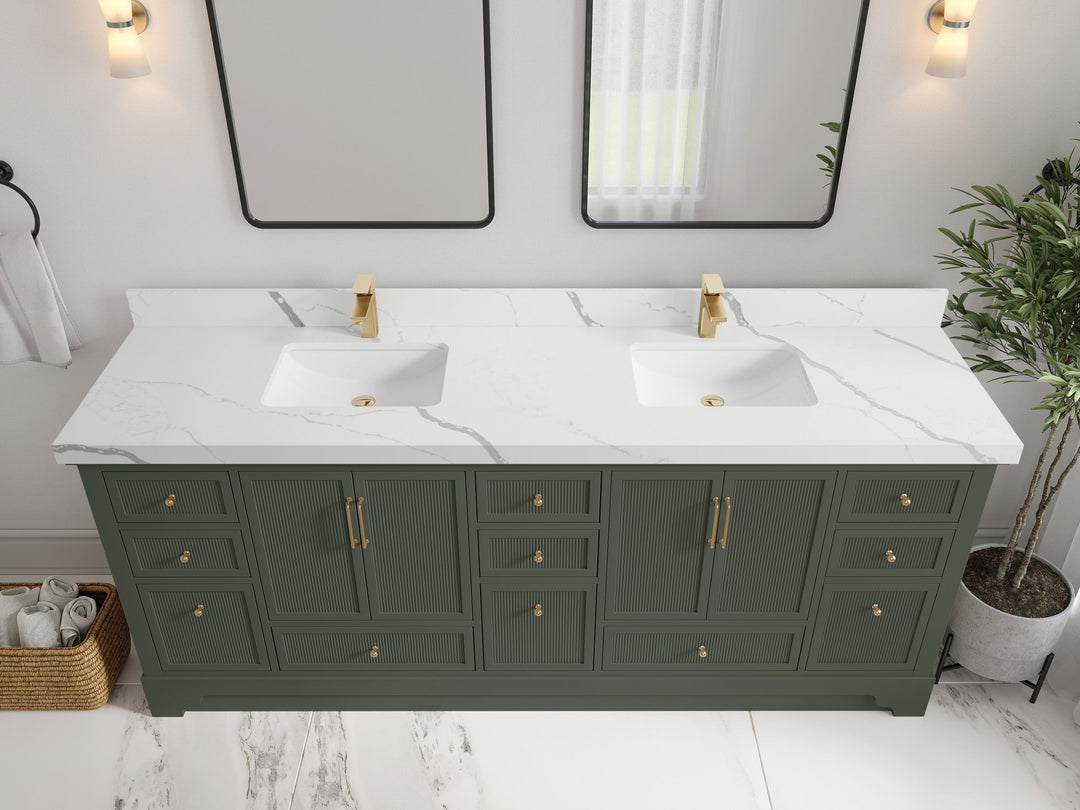 Alys 84 in. W x 22 in. D Double Sink Bathroom Vanity