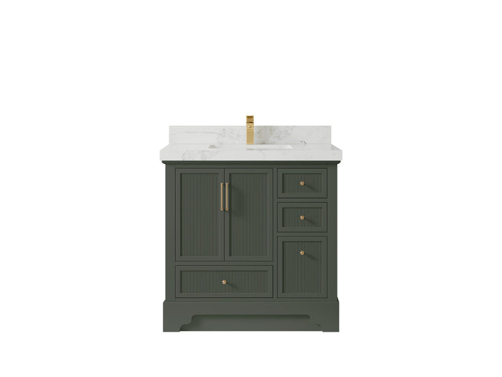 Alys 36 in. W x 22 in. D Center Sink Bathroom Vanity - photo 18