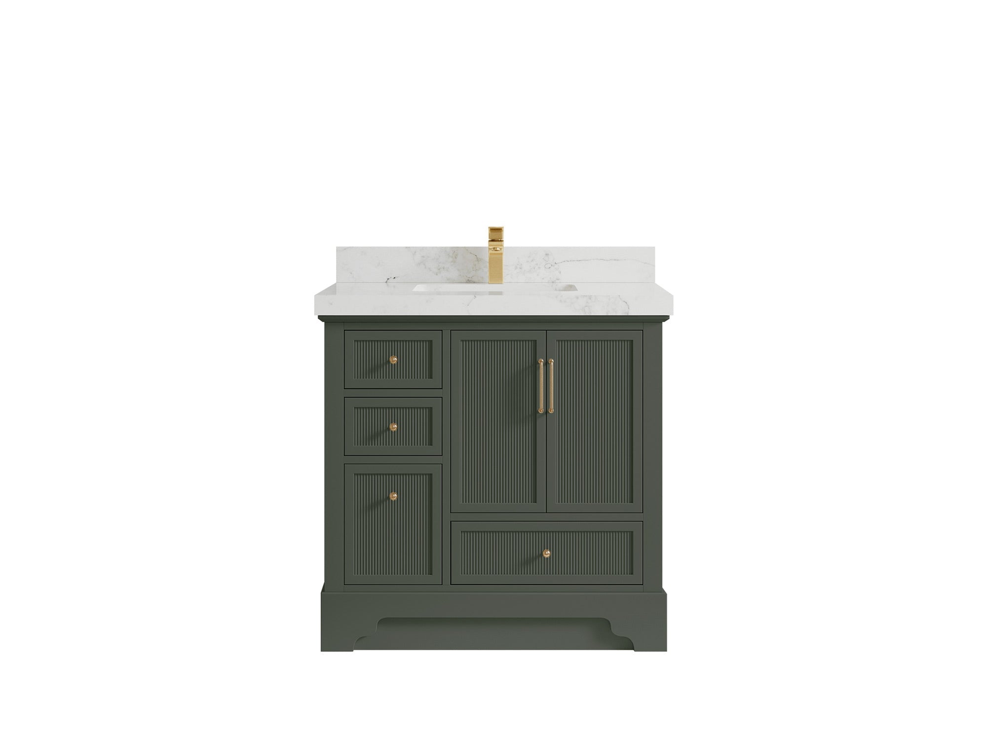 Alys 36 in. W x 22 in. D Center Sink Vanity for Modern Bathrooms