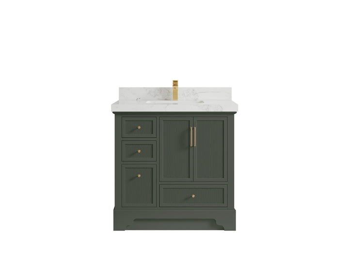 Alys 36 in. W x 22 in. D Center Sink Vanity for Modern Bathrooms - photo 16