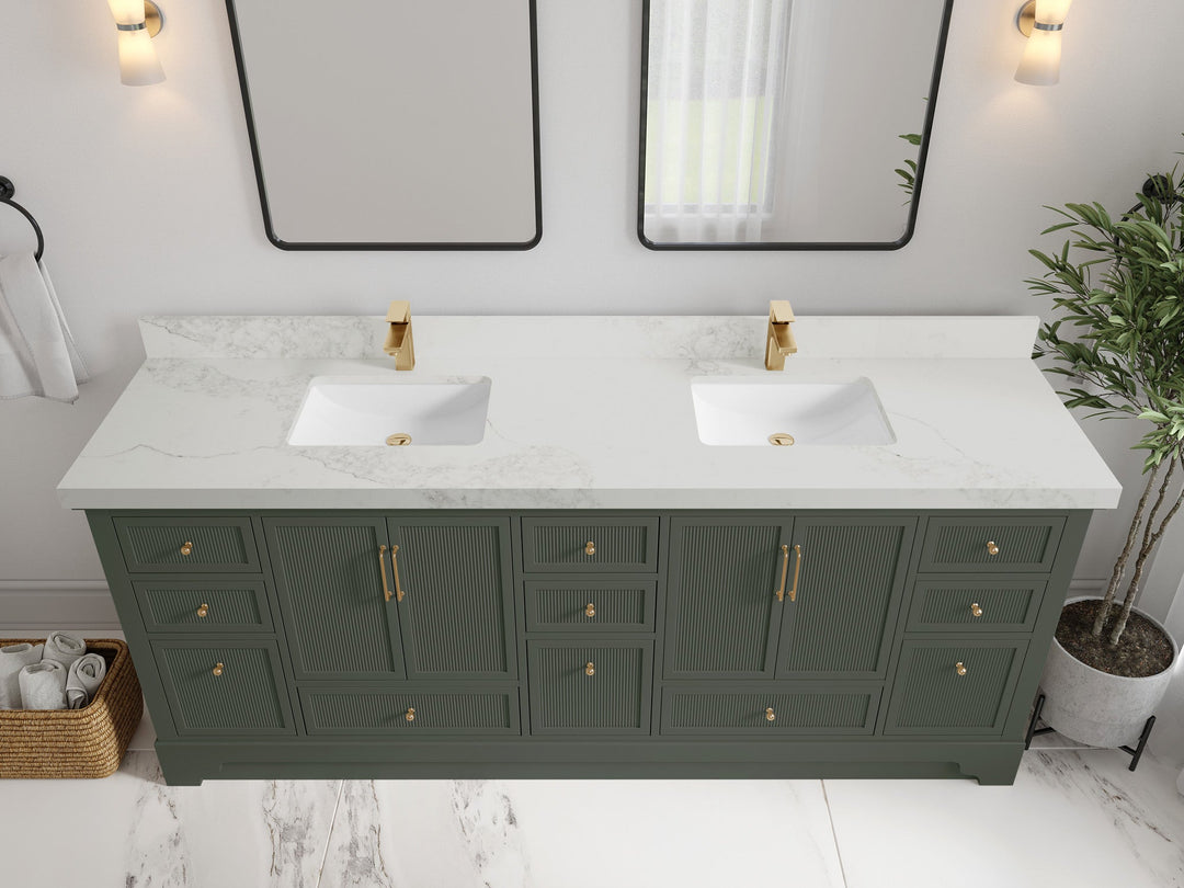 Alys 84 in. W x 22 in. D Double Sink Bathroom Vanity