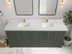 Alys 84 in. W x 22 in. D Double Sink Bathroom Vanity - photo 13
