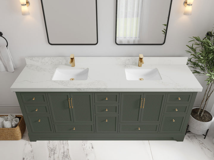 Alys 84 in. W x 22 in. D Double Sink Bathroom Vanity - photo 13