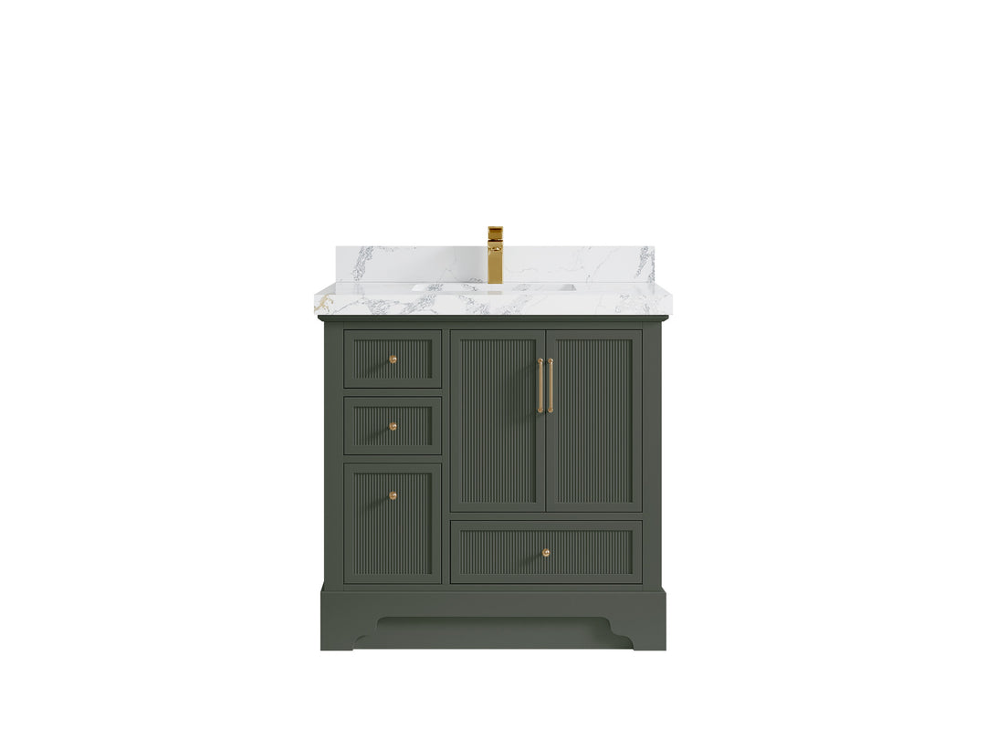 Alys 36 in. W x 22 in. D Center Sink Vanity for Modern Bathrooms