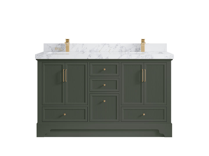 Alys 60 in. W x 22 in. D Double Sink Bathroom Vanity - photo 44