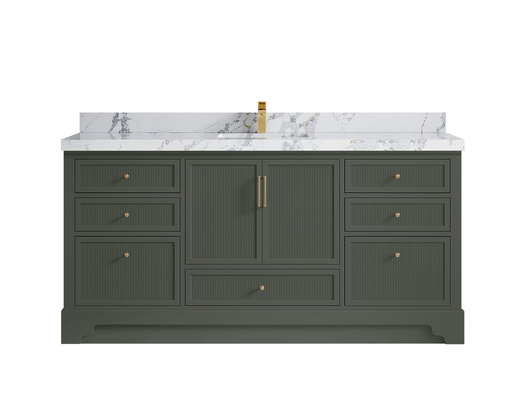 Alys 72 in. W x 22 in. D Single Sink Bathroom Vanity