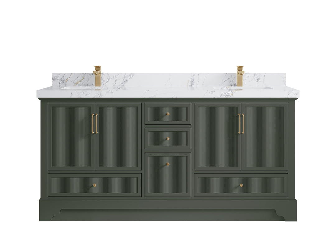 Alys 72 in. W x 22 in. D Double Sink Bathroom Vanity