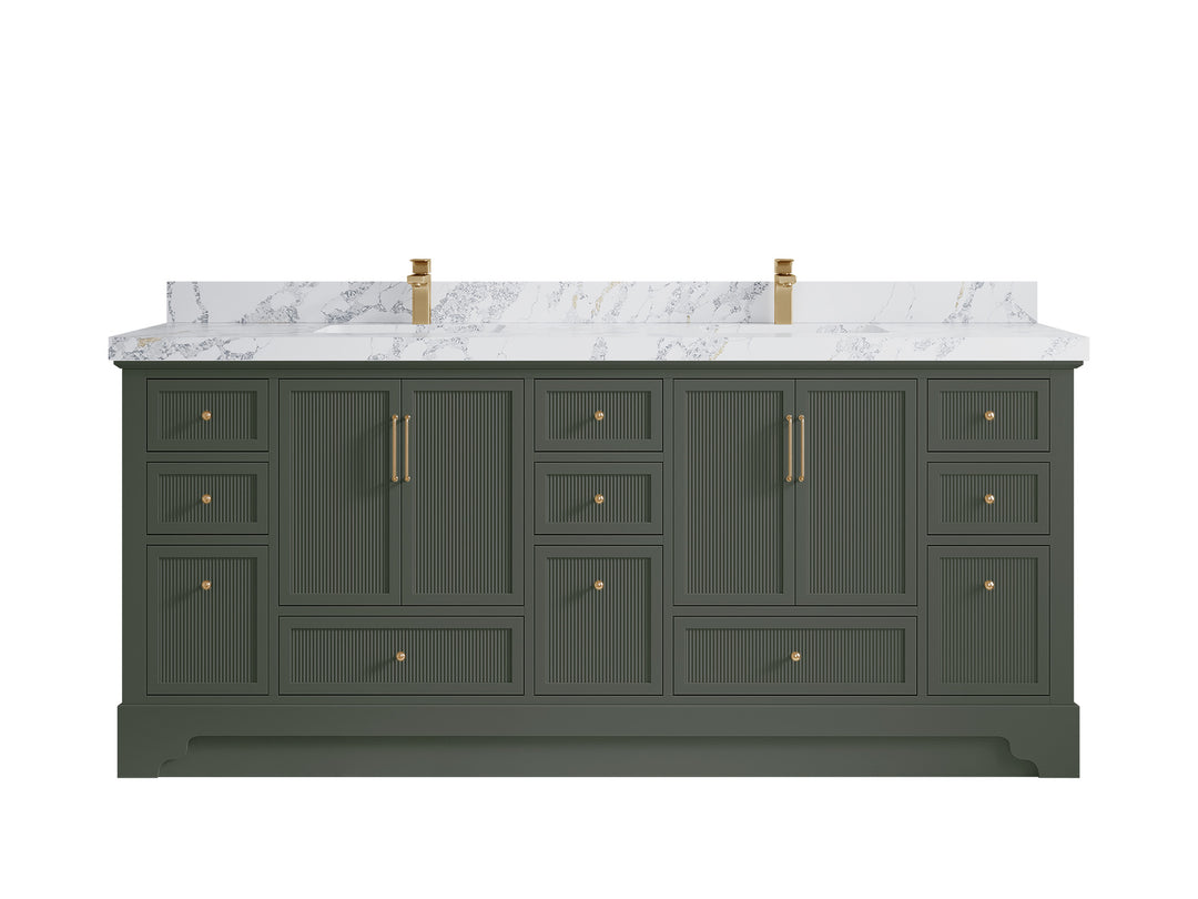 Alys 80 in. W x 22 in. D Double Sink Bathroom Vanity