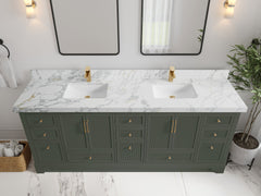 Alys 84 in. W x 22 in. D Double Sink Bathroom Vanity - photo 9