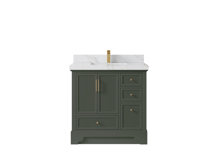 Alys 36 in. W x 22 in. D Center Sink Bathroom Vanity - photo 34