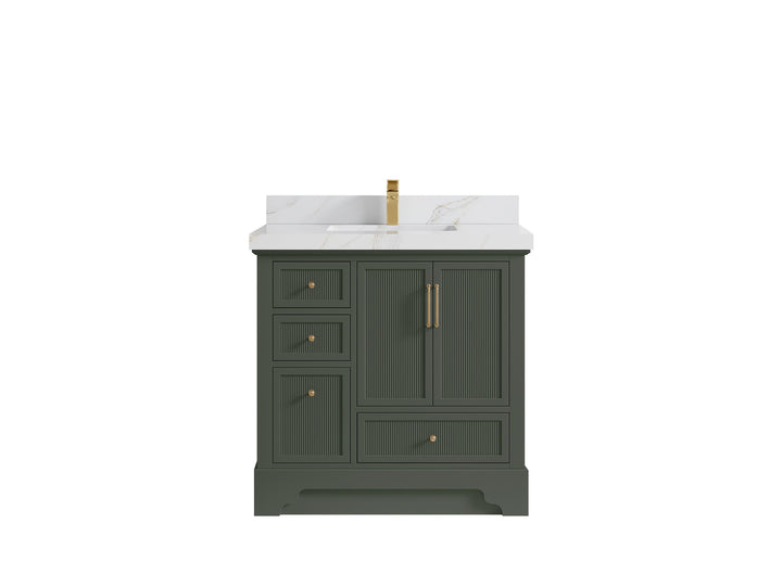 Alys 36 in. W x 22 in. D Center Sink Vanity for Modern Bathrooms - photo 34