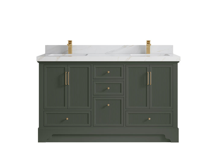 Alys 60 in. W x 22 in. D Double Sink Bathroom Vanity - photo 34