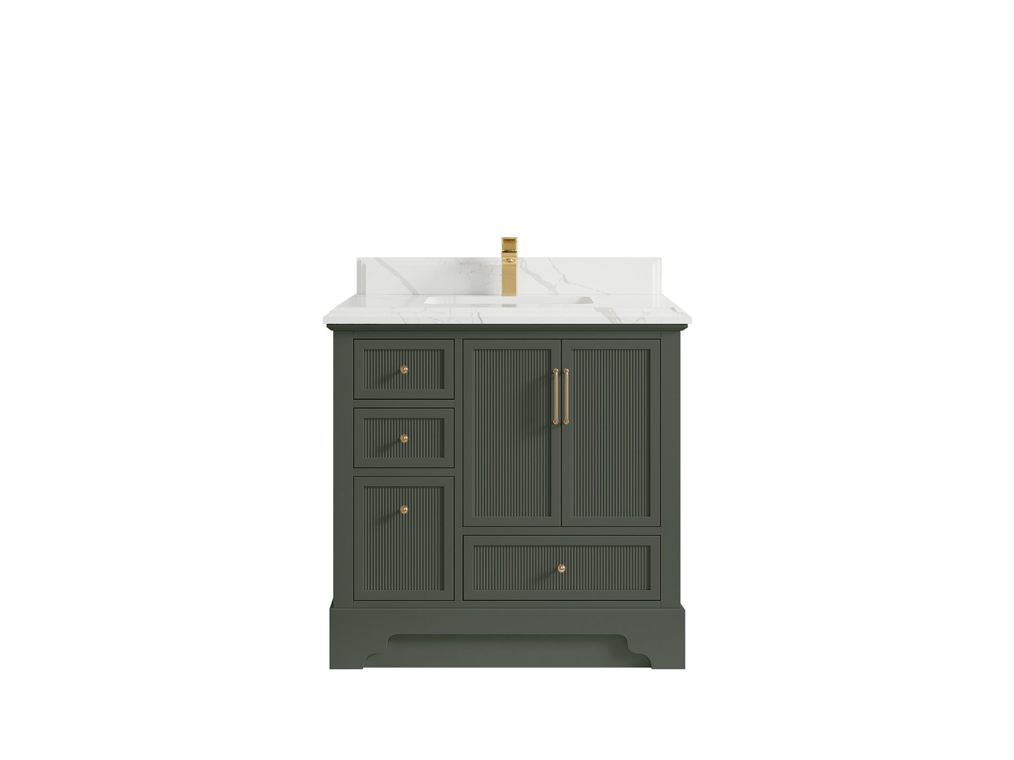 Alys 36 in. W x 22 in. D Center Sink Vanity for Modern Bathrooms